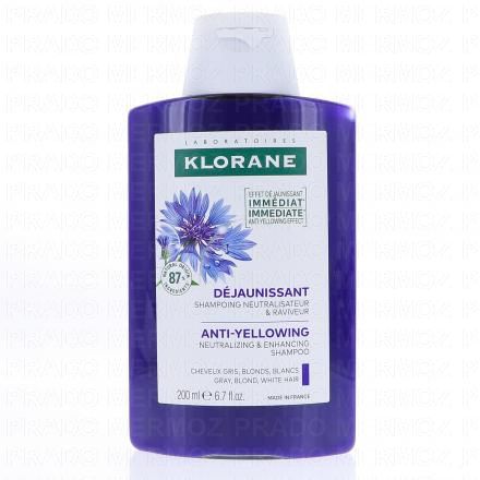 KLORANE Centaur&eacute;e bio - Shampooing d&eacute;jaunissant (200ml)