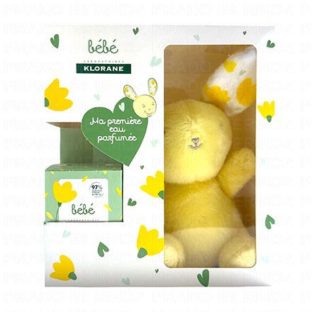 KLORANE Coffret Eau de bébé parfumée et peluche lapin