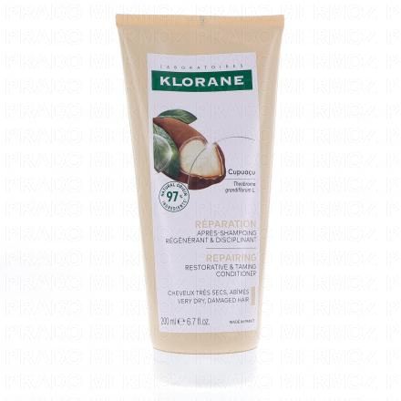 KLORANE Cupua&ccedil;u bio - Apr&egrave;s-shampooing tube 200ml