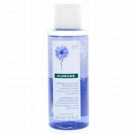 KLORANE Bleuet bio - D&eacute;maquillant yeux waterproof flacon 100ml