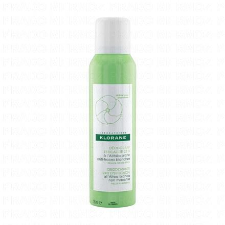 KLORANE Déodorant efficacité 24h althéa blanc (spray de 125 ml)
