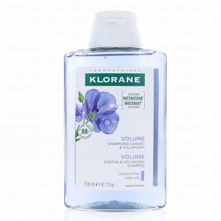 KLORANE Lin bio - Shampooing volume (flacon 200ml)