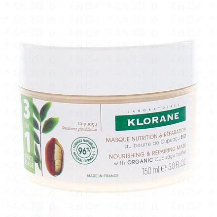 KLORANE Cupua&ccedil;u bio - Masque nutrition & r&eacute;parateur 150ml