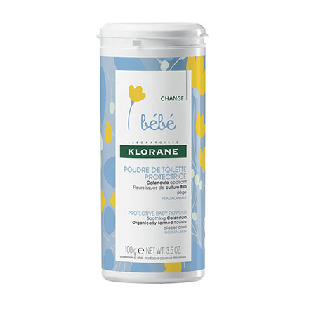 KLORANE Bébé Poudre de toilette protectrice pot de 100g