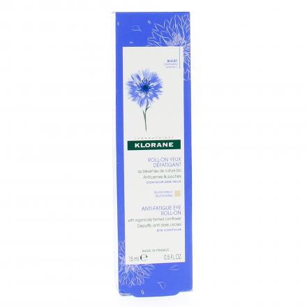KLORANE Bleuet bio - Roll-on yeux d&eacute;fatigant tube 15ml