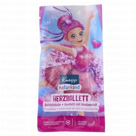 KNEIPP Nature Kids - Cristaux de bains + confettis de c&oelig;urs parfum framboise