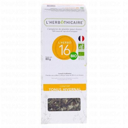 L'HERBOTHICAIRE Complexe de plantes pour tisane N&deg;16 Tonus Hivernal 80g