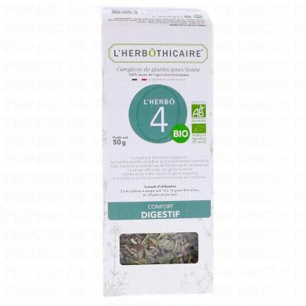 L'HERBOTHICAIRE Complexe de plantes pour tisane N&deg;4 Digestif 50g