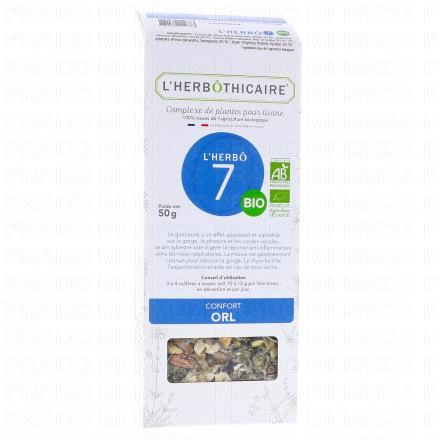 L'HERBOTHICAIRE Complexe de plantes pour tisane N&deg;7 ORL 50g