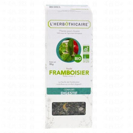 L'HERB&Ocirc;THICAIRE Feuille Framboisier Bio Plante pour tisane (35g)