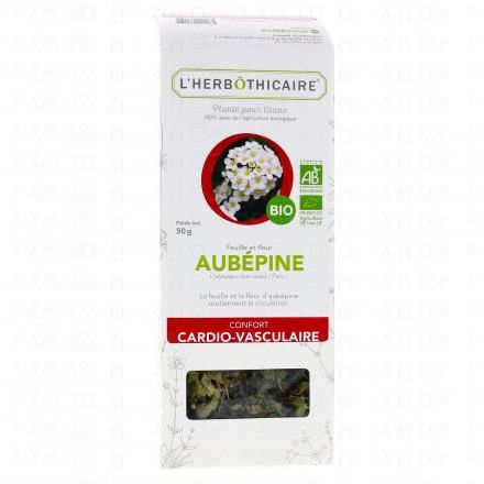 L'HERB&Ocirc;THICAIRE Feuille et Fleur Aub&eacute;pine Bio Plante pour tisane 50g