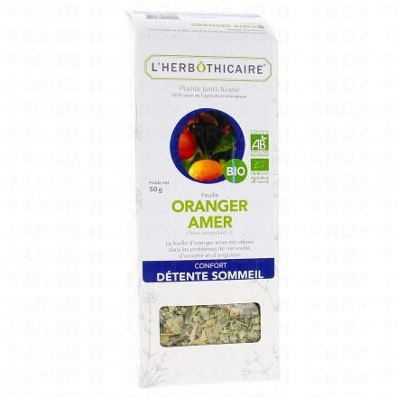 L'HERB&Ocirc;THICAIRE Feuilles Oranger Amer Bio Plante pour tisane 50g