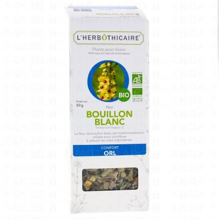 L'HERB&Ocirc;THICAIRE Fleur Bouillon Blanc Bio Plante pour tisane 50g