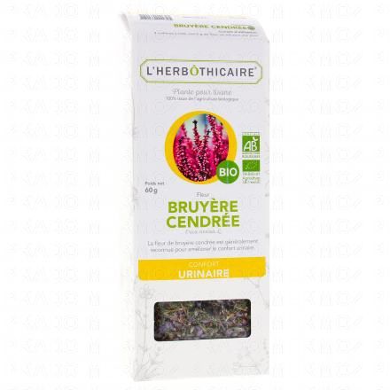 L'HERB&Ocirc;THICAIRE Fleur Bruy&egrave;re Cendr&eacute;e Bio Plante pour tisane (60g)