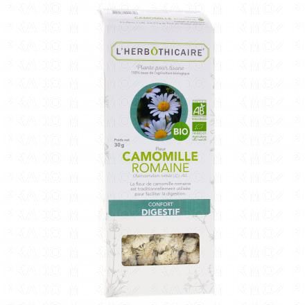 L'HERB&Ocirc;THICAIRE Fleur Camomille Romaine Bio Plante pour tisane 30g