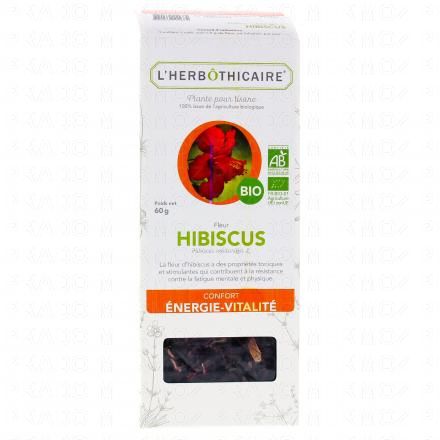 L'HERB&Ocirc;THICAIRE Fleur Hibiscus Bio Plante pour tisane 60g