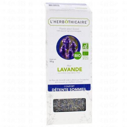 L'HERB&Ocirc;THICAIRE Fleur Lavande Bio Plante pour tisane 50g