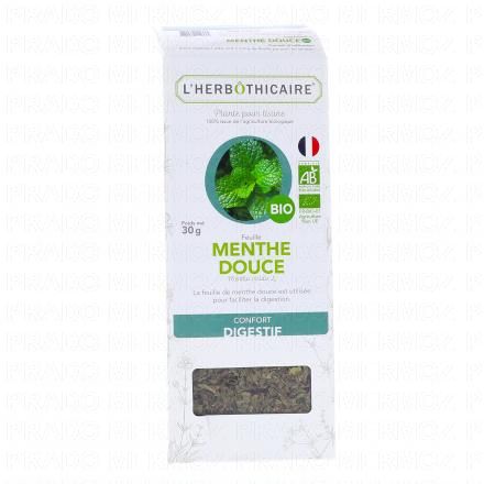L'HERB&Ocirc;THICAIRE Infusion menthe douce bio plante pour tisane 30g