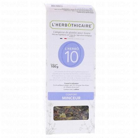 L'HERB&Ocirc;THICAIRE L'Herb&ocirc; 10 - Confort Minceur Complexe de Plantes pour Tisane Bio 100g