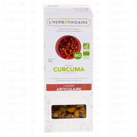 L'HERB&Ocirc;THICAIRE Rhizome Curcuma Bio Plante pour tisane 80g