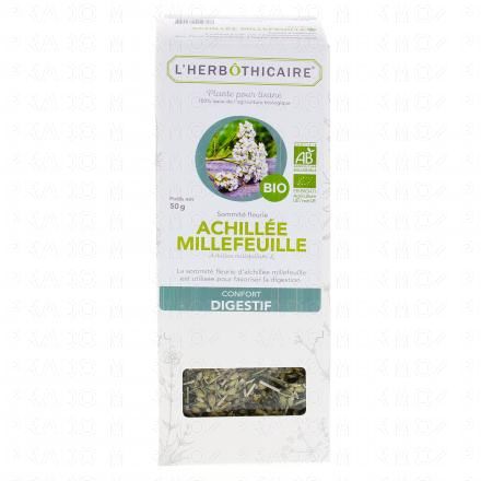 L'HERB&Ocirc;THICAIRE Sommit&eacute; Fleurie Achill&eacute;e Millefeuille Bio Plante pour tisane 50g