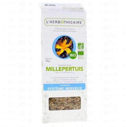 L'HERB&Ocirc;THICAIRE Sommit&eacute; Fleurie Millepertuis Bio Plante pour tisane 50g