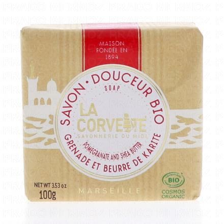 LA CORVETTE Savon de Provence Bio Karité Grenade 100g
