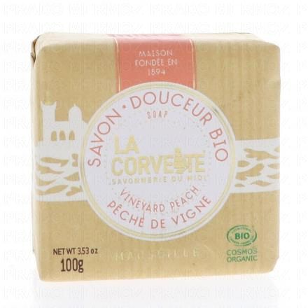 LA CORVETTE Savon de Provence Bio Pêche de Vigne 100g