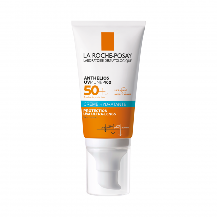 LA ROCHE-POSAY Anthelios UVMUNE 400 cr&egrave;me hydratante ultra protection sans parfum SPF50+ flacon pompe 50ml