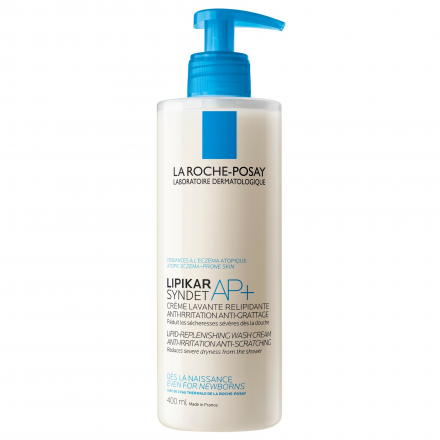 LA ROCHE-POSAY Lipikar Syndet AP+ Cr&egrave;me lavante relipidante (flacon pompe 400ml)