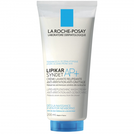 LA ROCHE-POSAY Lipikar Syndet AP+ Cr&egrave;me lavante relipidante (flacon pompe 200ml)