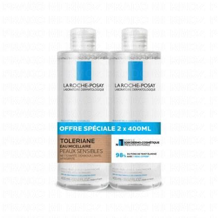 LA ROCHE-POSAY Toleriane - Eau micellaire peaux sensibles (lot 2 x 400ml)