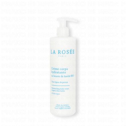 LA ROS&Eacute;E Cr&egrave;me corps hydratante au beurre de karit&eacute; BIO (flacon pompe 400ml)