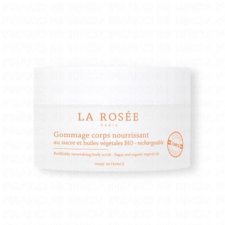 LA ROS&Eacute;E Gommage corps nourrissant au sucre et aux huiles v&eacute;g&eacute;tales BIO (pot 200ml)
