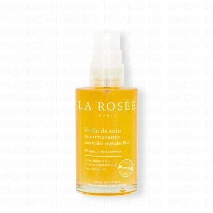 LA ROS&Eacute;E Huile de soin nourrissante aux huiles v&eacute;g&eacute;tales BIO flacon 100ml