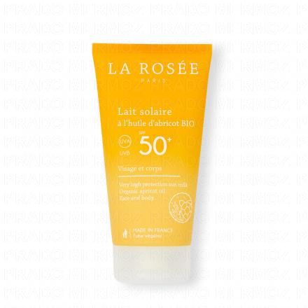 LA ROS&Eacute;E Lait Solaire SPF 50+ &agrave; l'huile d'abricot BIO tube 150ml