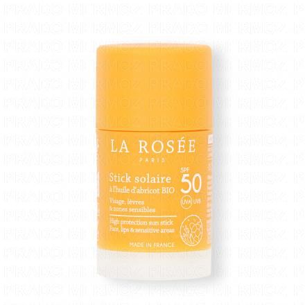LA ROS&Eacute;E Stick solaire SPF 50 &agrave; l'huile d'abricot BIO 18g