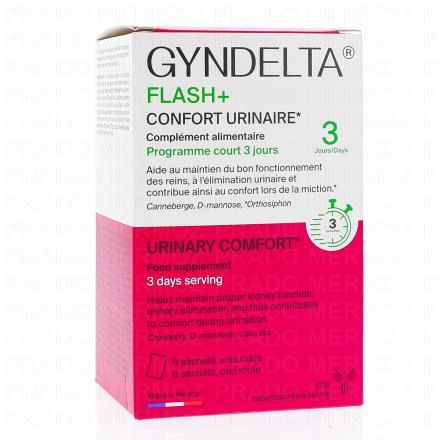 LABORATOIRE CCD Gyndelta flash+ Confort Urinaire x6 sachets