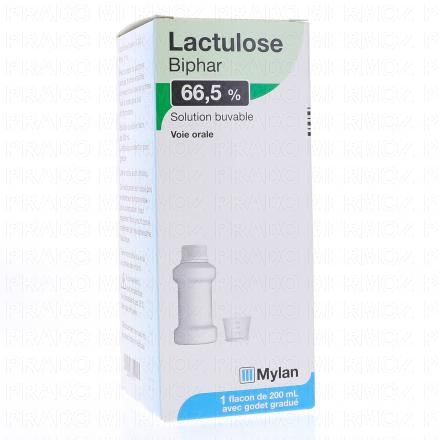 LACTULOSE Biphar 66,5% Solution buvable flacon 200ml