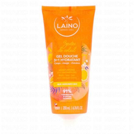 LAINO Gel douche 3en1 hydratant aux agrumes bio 200ml