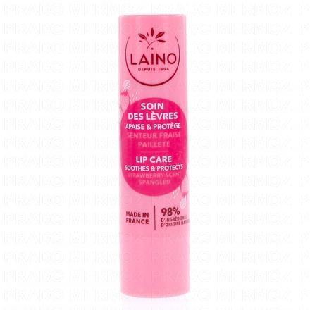 LAINO Soin des lèvres fragilisées parfum fraise stick de 4g