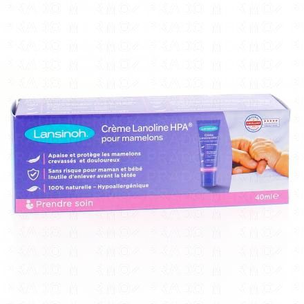 LANSINOH Crème HPA® Lanoline crème protectrice allaitement tube 40ml