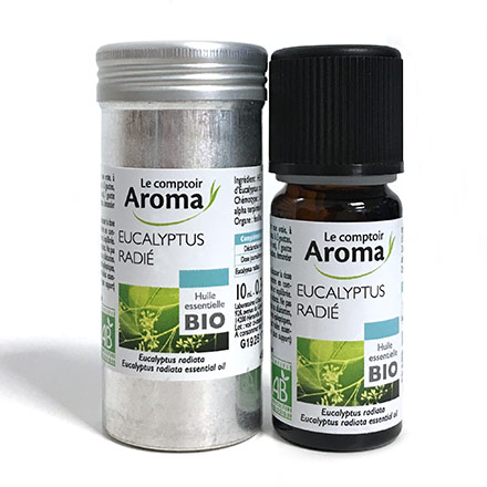 LE COMPTOIR AROMA Huile essentielle bio d&rsquo;eucalyptus radi&eacute; flacon 10ml