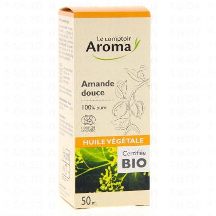 LE COMPTOIR AROMA Huile v&eacute;g&eacute;tale d'Amande douce bio 50ml