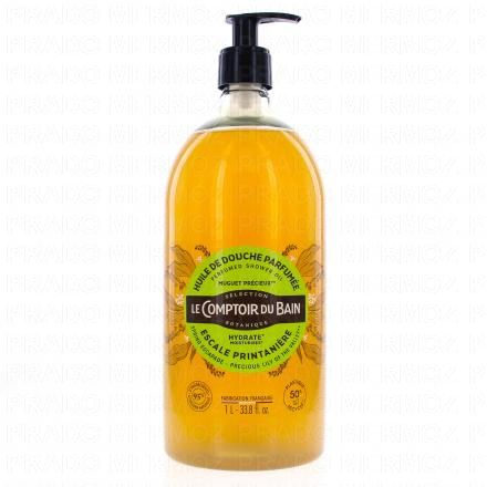 LE COMPTOIR DU BAIN Huile de Douche Parfum&eacute;e Escale Printani&egrave;re 1L