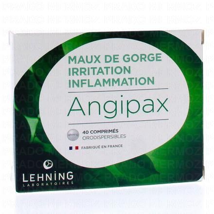 LEHNING Angipax Angines non bactériennes (x40 comprimés orodispersibles)