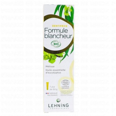 LEHNING Dentifrice formule blancheur bio 80g