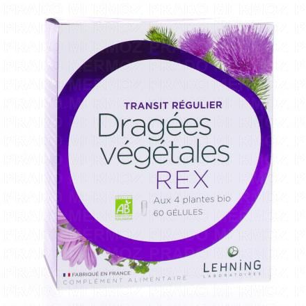 LEHNING Drag&eacute;es v&eacute;g&eacute;tales rex x60 g&eacute;lules