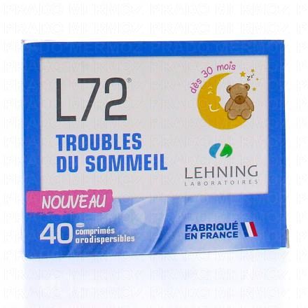 LEHNING L72 Troubles du sommeil (x40 comprimés orodispersibles)