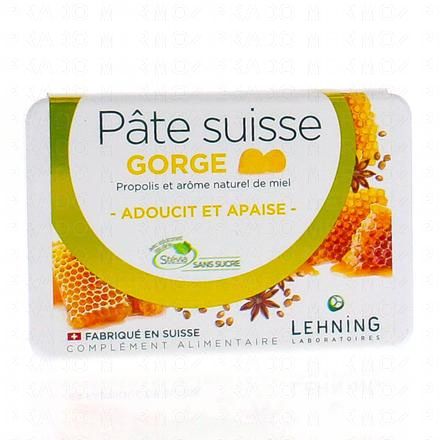 LEHNING Pâte Suisse Propolis et miel gorge x ~ 40